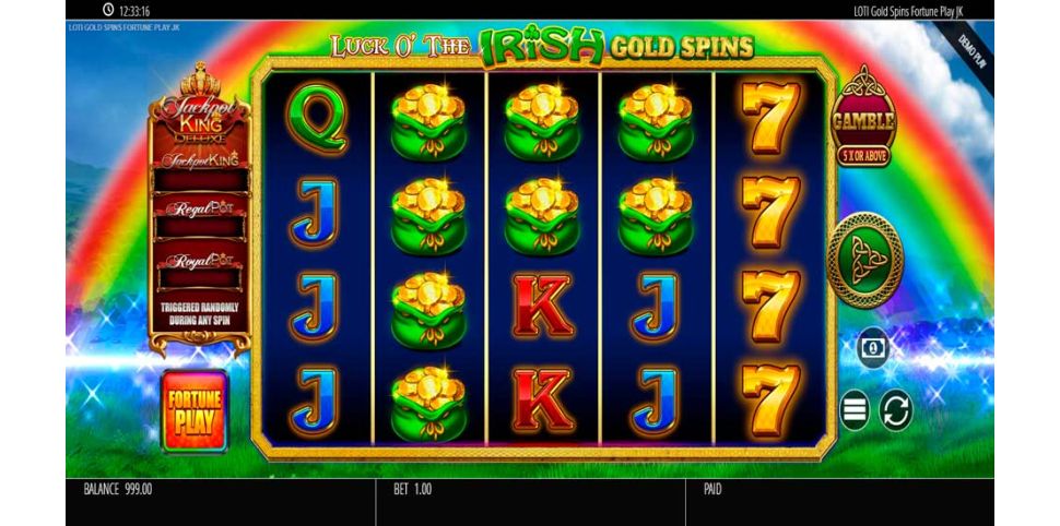 Luck O' The Irish Gold Spins Jackpot King