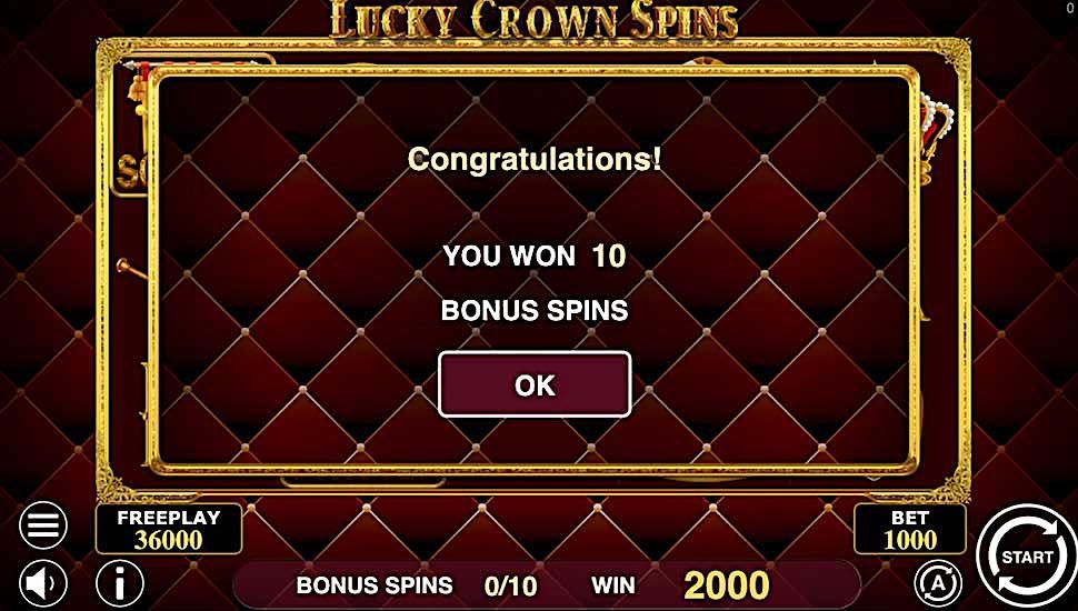Lucky Crown Spins slot free spins