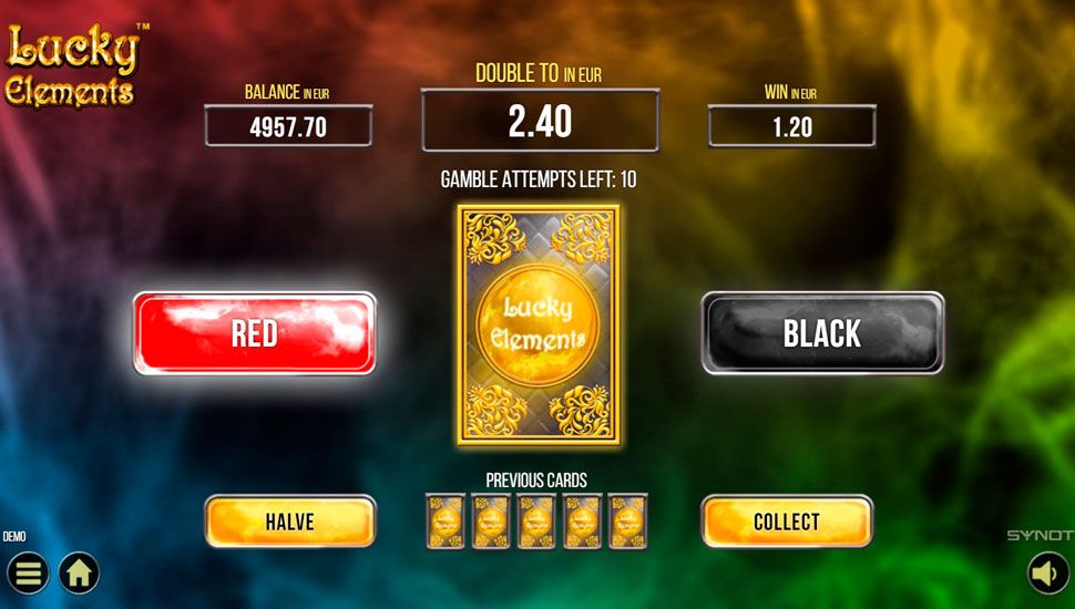 Lucky elements slot - Gamble Feature