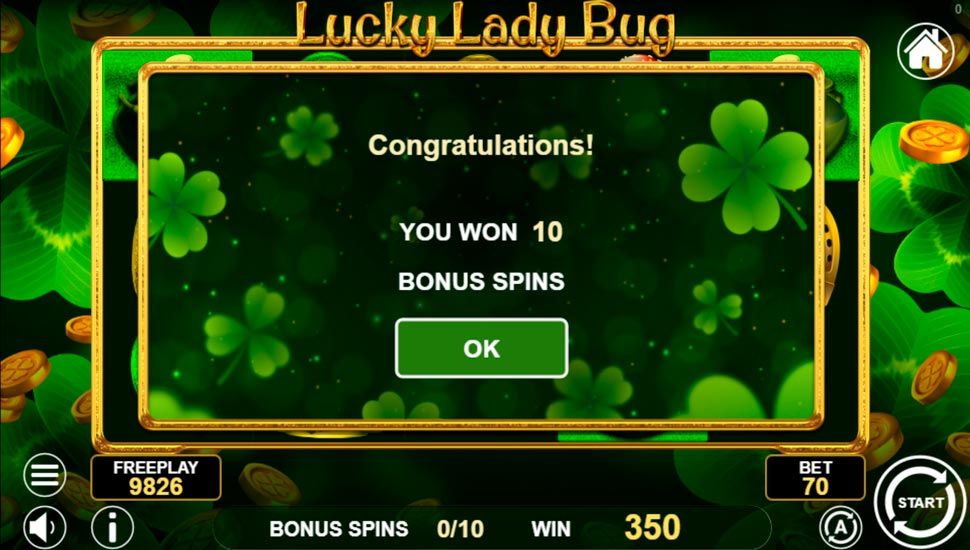 Lucky Lady Bug slot Free Spins