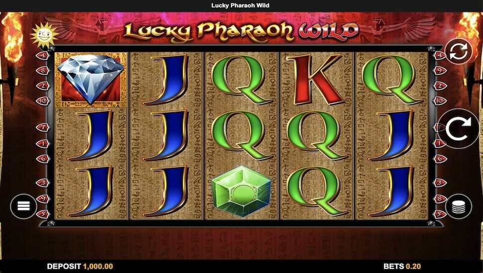 Lucky Pharaoh Wild slot Gameplay