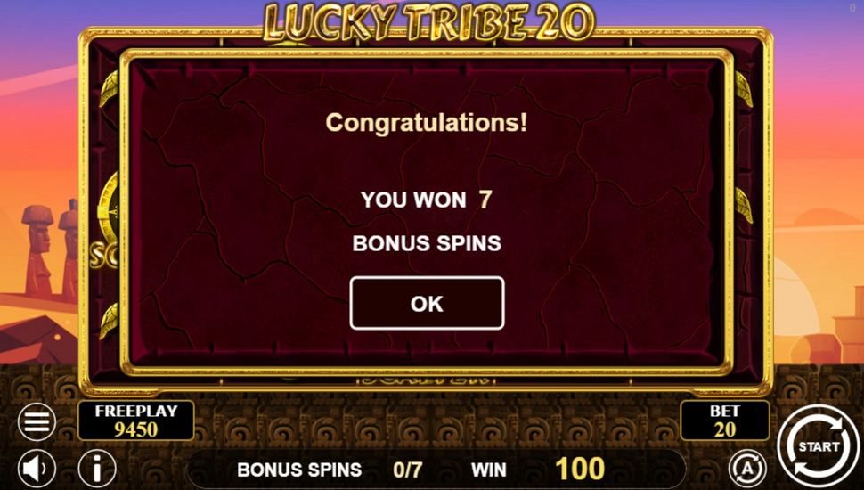 Lucky Tribe 20 Slot - Free Spins