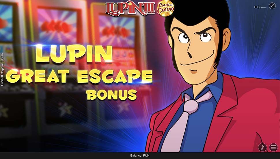 Lupin III slot Great Escape