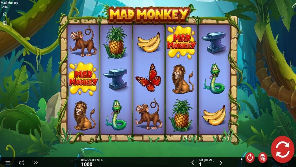 Mad Monkey slot - gameplay