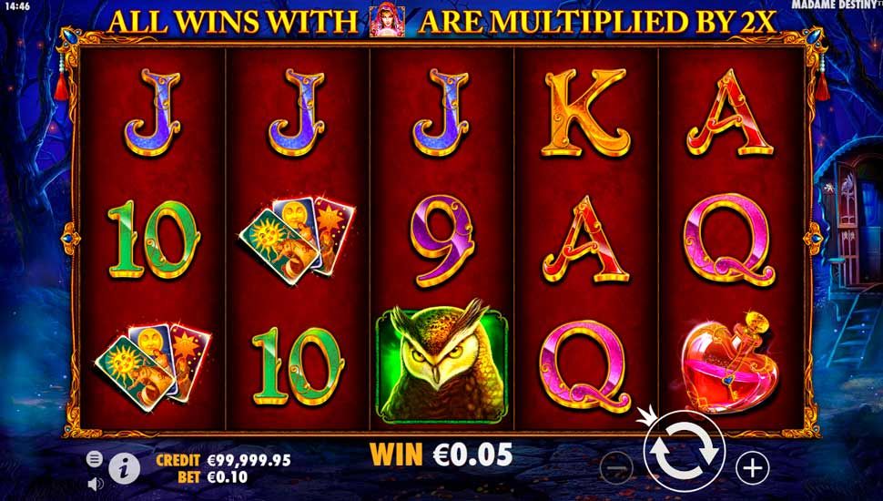 Madame Destiny slot bonus