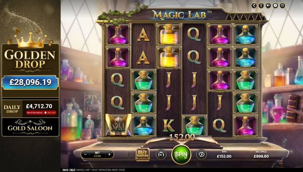 Magic Lab slot gameplay