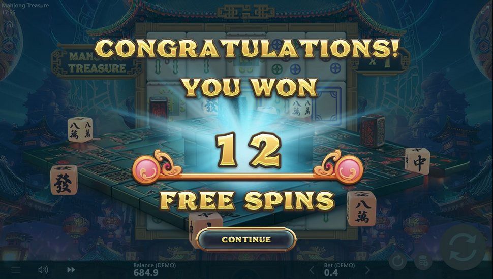 Mahjong Treasure slot free spins