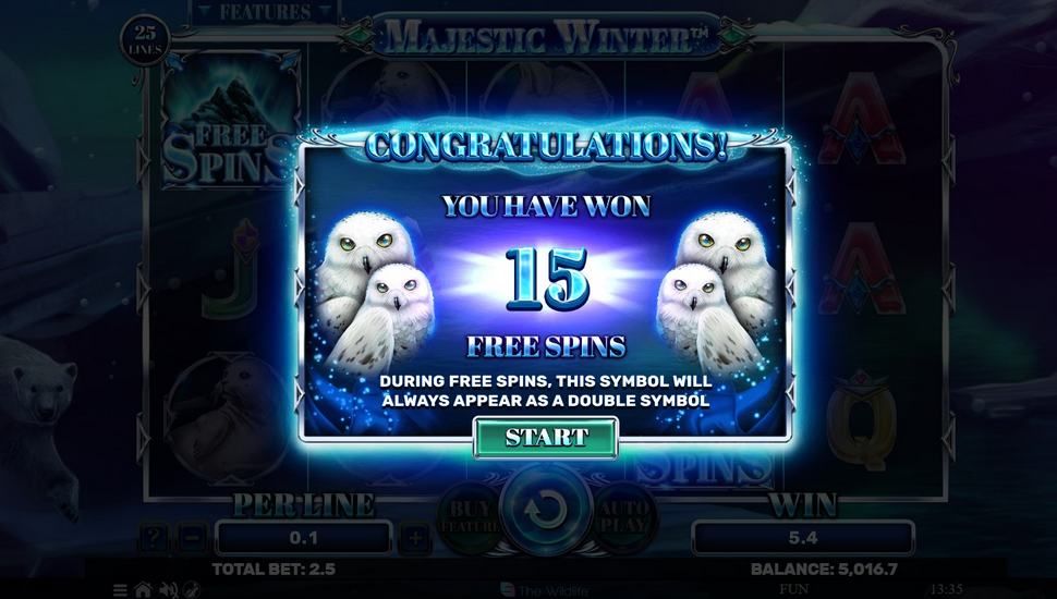 Majestic Winter Slot - Free Spins