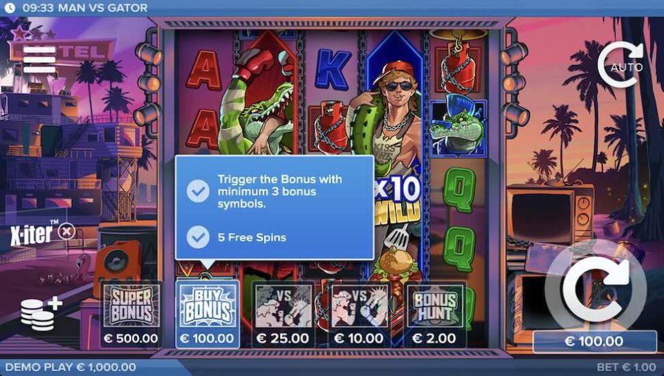 Man vs Gator slot Bonus Buy