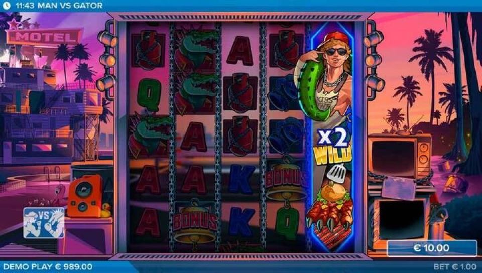 Man vs Gator slot Nudging Wilds