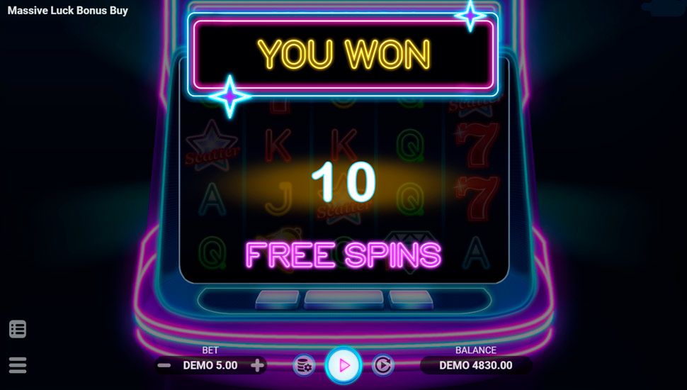 Massive Luck Bonus Buy slot Free Spins
