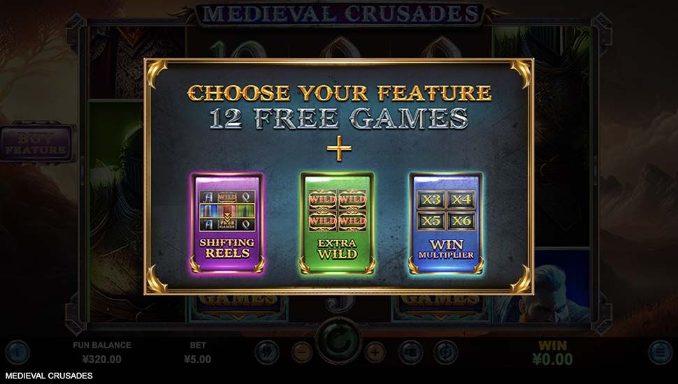 Medieval Crusades slot Pick Bonus Feature