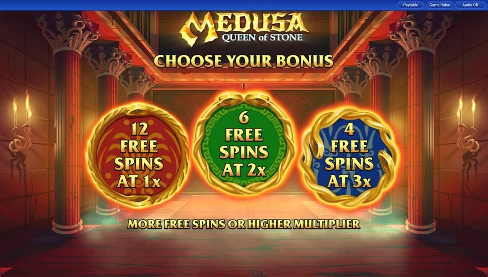 Medusa Queen Of Stone slot free spins