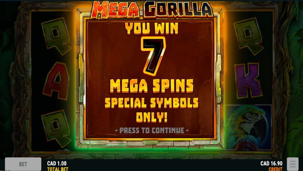 Mega Gorilla slot - feature