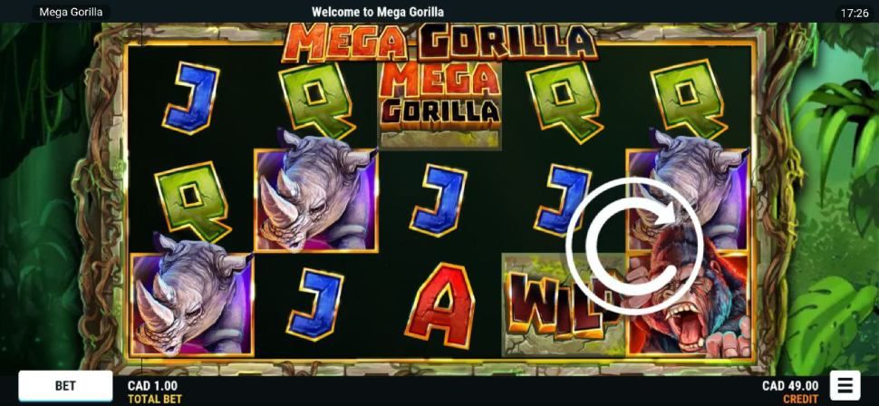 Mega Gorilla slot mobile