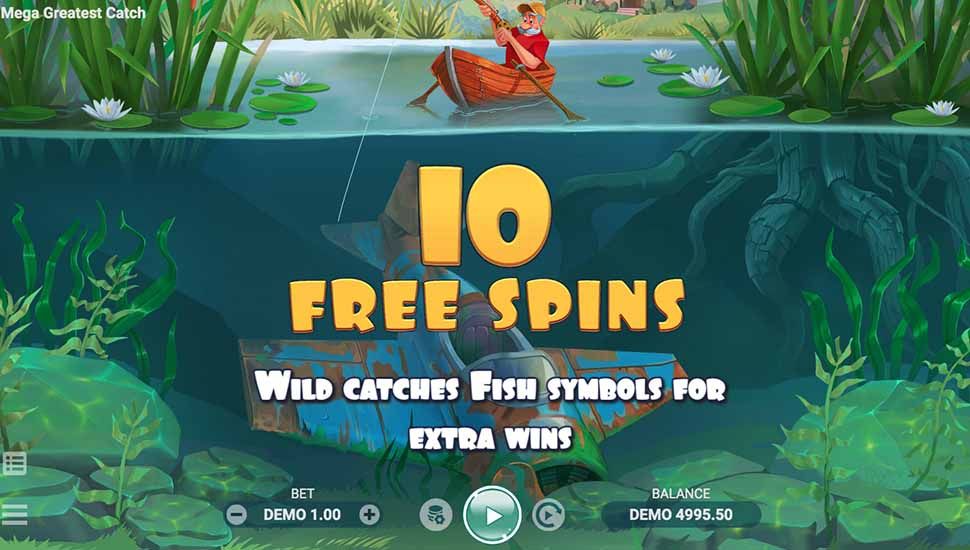 Mega Greatest Catch slot free spins