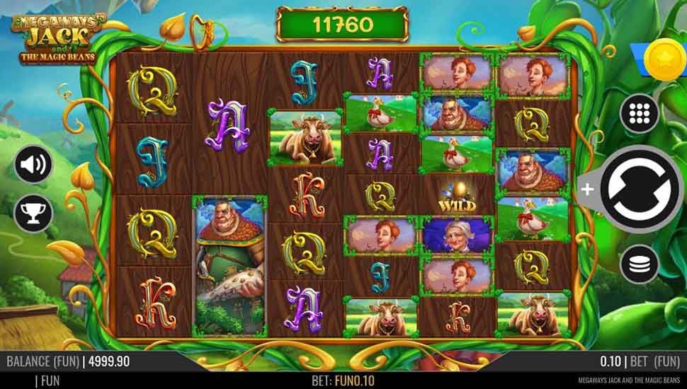 Megaways Jack and The Magic Beans slot mobile