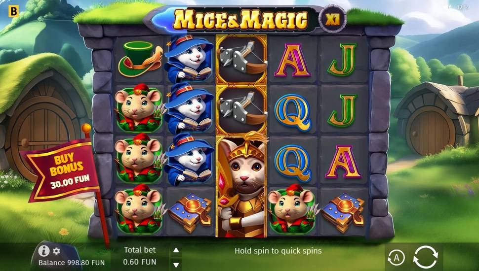 Mice and Magic Wonder Spin slot gameplay