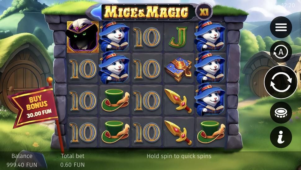 Mice and Magic Wonder Spin slot mobile