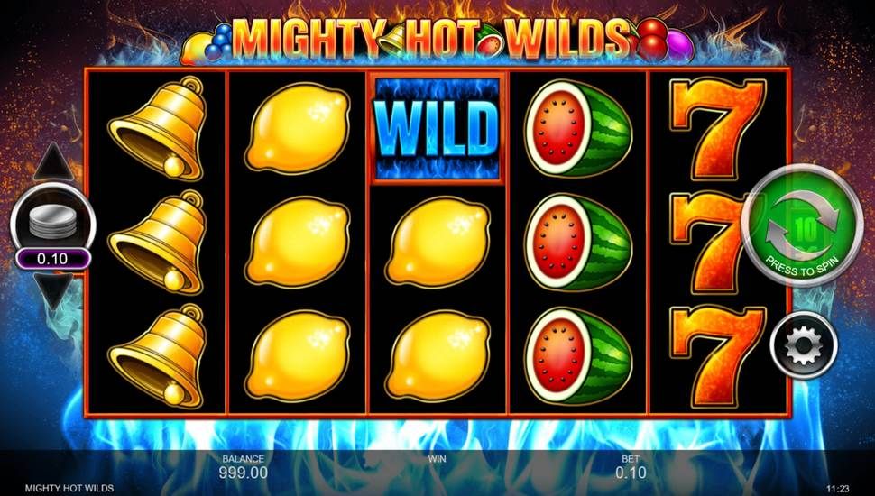Mighty Hot Wilds slot gameplay