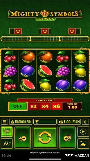 Mighty Symbols Crowns slot mobile