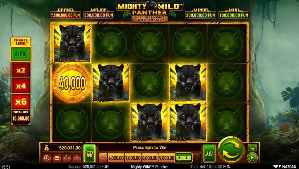 Mighty Wild Panther slot gameplay