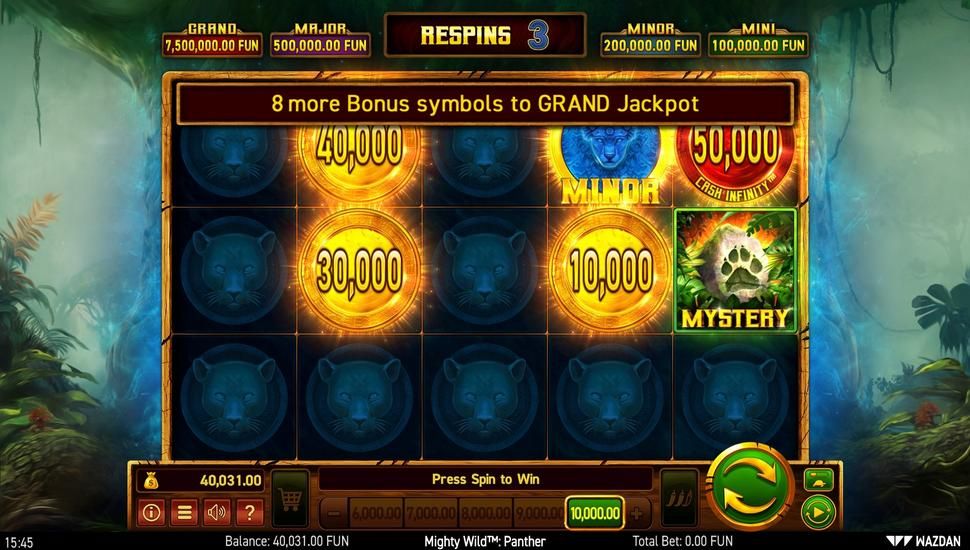 Mighty Wild Panther slot hold the jackpot