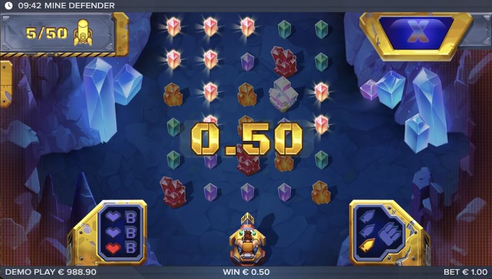 Mine Defender slot Scatter Pays