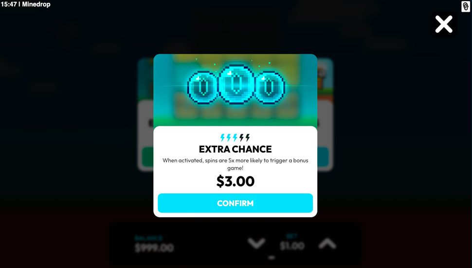 minedrop slot Extra Chance Side Bet