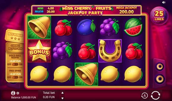 Miss Cherry Fruits Jackpot Party