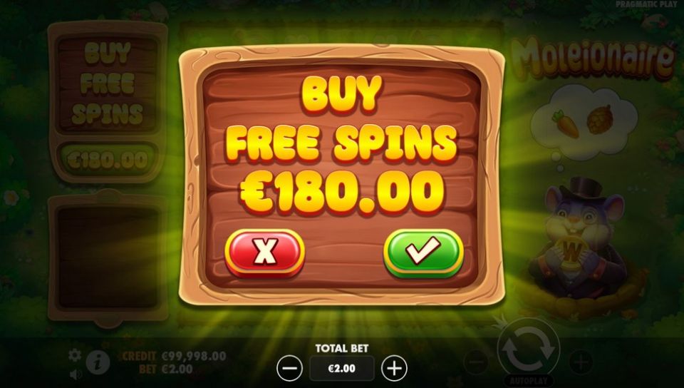 Moleionaire slot Bonus buy