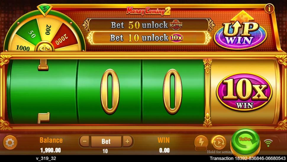 Money Coming 2 slot gameplay
