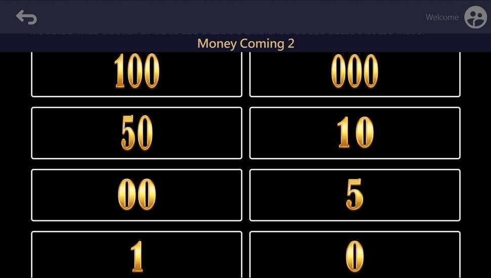 Money Coming 2 slot paytable