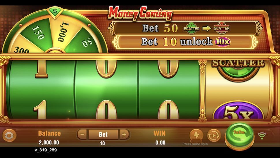 Money Coming slot Gameplay