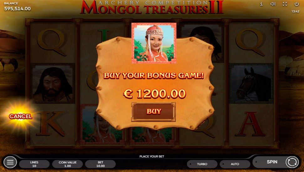 Mongol Treasures II slot - bonus buy