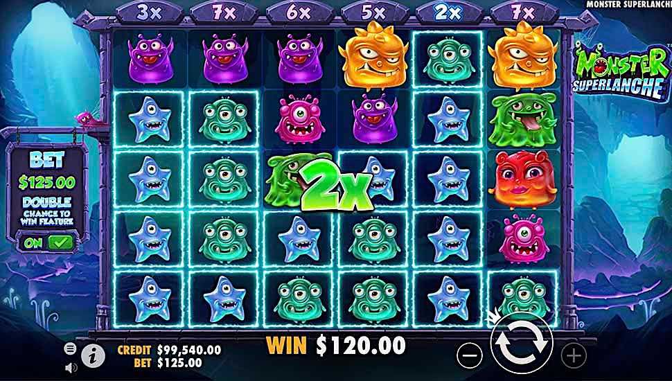 Monster Superlanche slot Winning Symbols Tumble