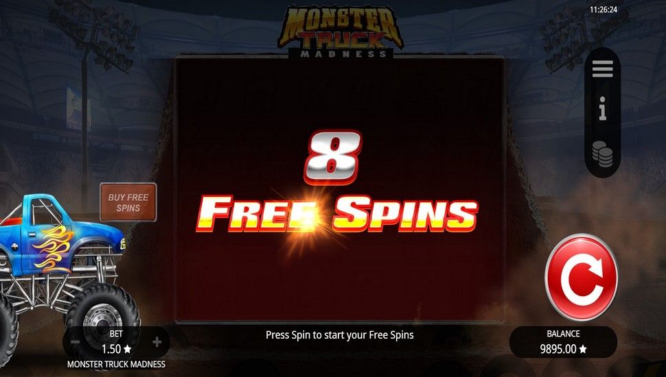 Monster Truck Madness Slot - Free Spins