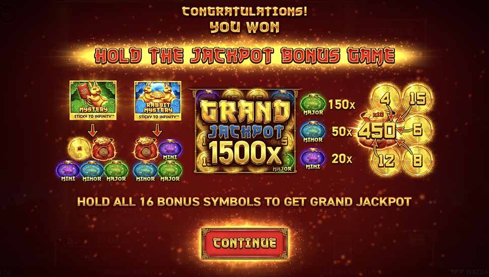 Moon of Fortune slot Hold the Jackpot Bonus Game
