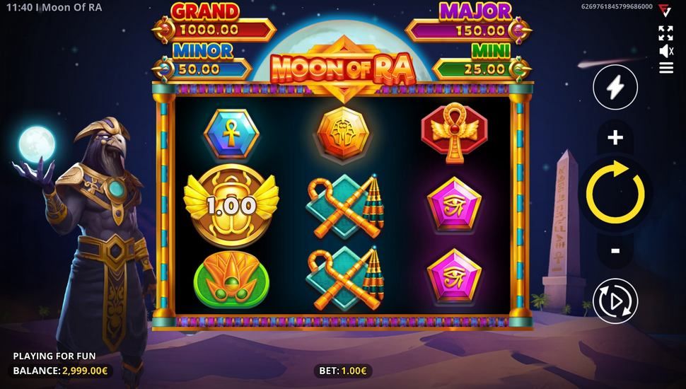 Moon Of Ra: Running Wins slot gameplay
