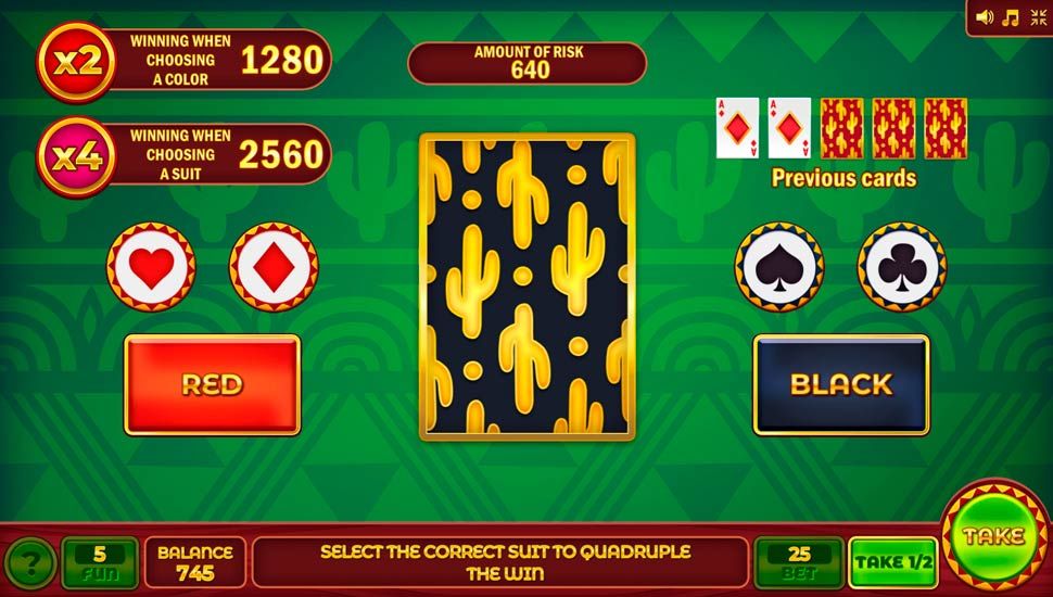 Mr. Cactus slot Gamble Round