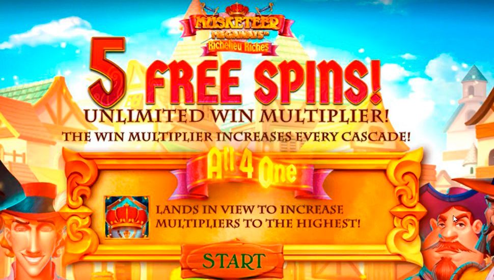 Musketeer megaways richelieu riches slot - free spins