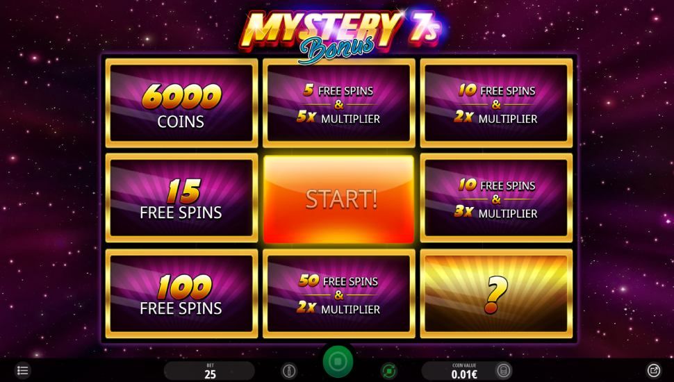Mystery 7s slot - feature
