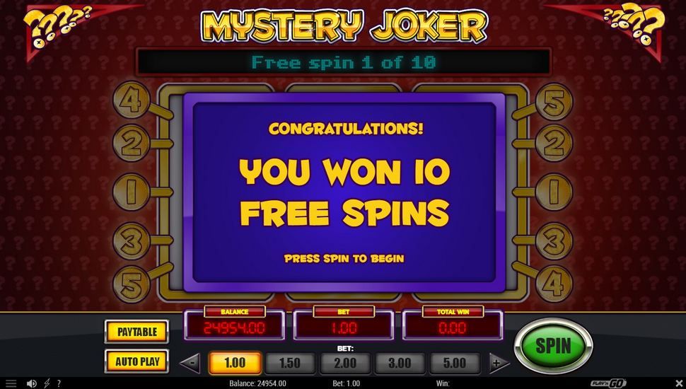 Mystery Joker Slot - Free Spins