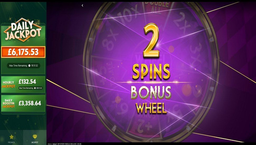 Mystery Reels Deluxe Slot - Bonus Wheel