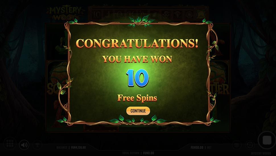 Mystery Woods slot free spins