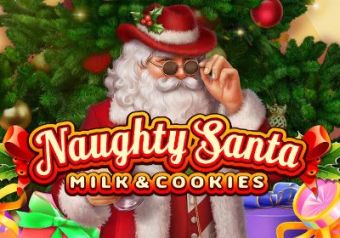 Naughty Santa: Milk & Cookies logo