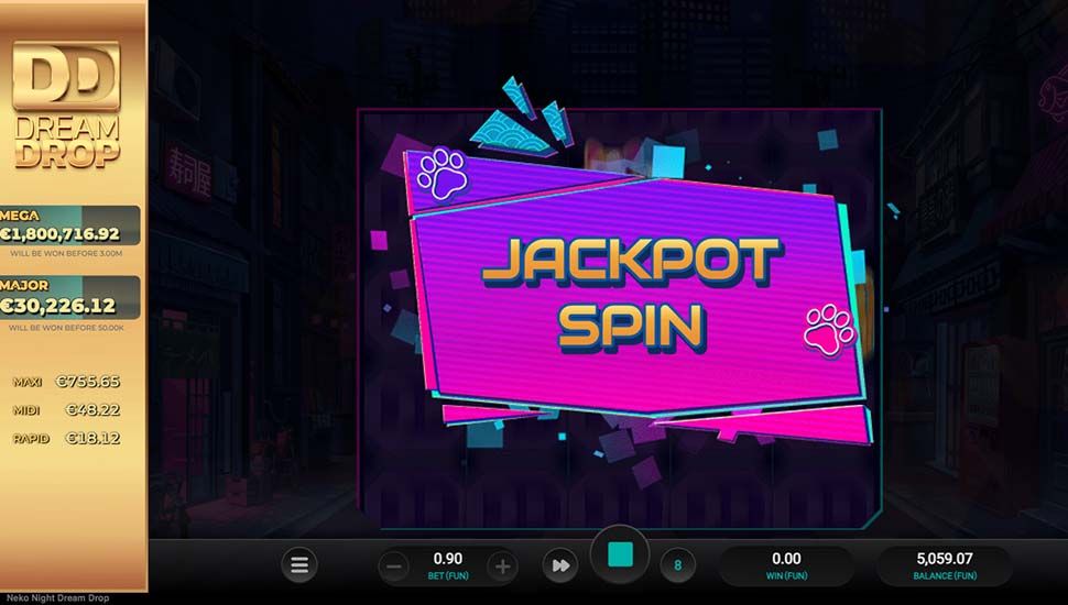 Neko Night Dream Drop slot Jackpot Spins