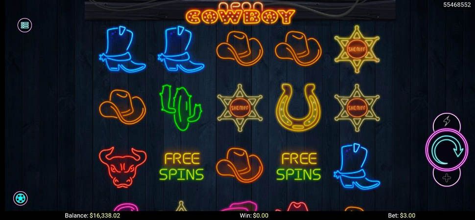 Neon Cowboy slot mobile
