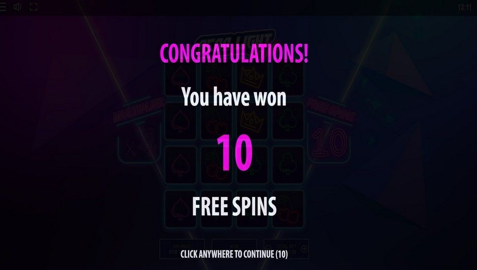 Neon Light Fruits Slot - Free Spins