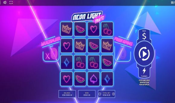 Neon Light Fruits